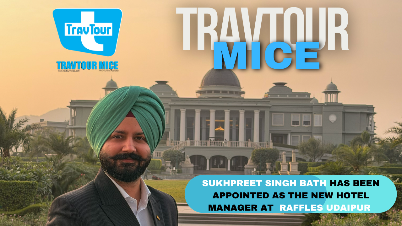 Sukhpreet Singh bath has been appointed as the new hotel manager at Raffles Udaipur