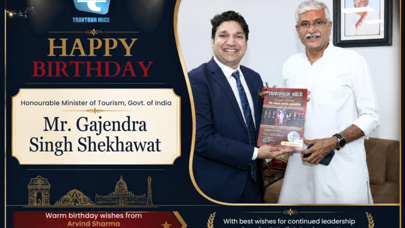 TravTour MICE Guide wishes our Honourable Union Minister of Tourism, GOI Mr. Gajendra Singh Shekhawat a Happy Birthday